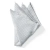 Favourbrook Albany Grey Silk Pocket Square- Pocket Squares