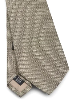 Favourbrook Antique Gold Bayswater Silk Tie- Ties