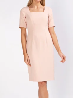 Favourbrook Araminta Short Sleeve Dress Tearose Milano Heavy Crepe-Women Mother Of The Bride | Dresses