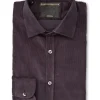 Favourbrook Aubergine Mersey Cord Burlington Shirt- Shirts