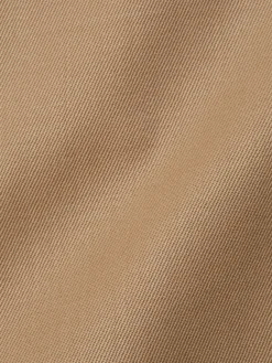 Favourbrook Beige Gabardine Wool Single Breasted 6 Button Notch Lapel Waistcoat- Waistcoats | Single Breasted Waistcoats