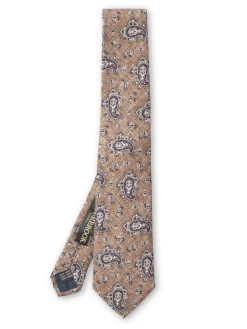 Favourbrook Beige Hoyland Silk Tie- Wedding Attire | Ties