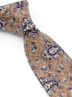 Favourbrook Beige Hoyland Silk Tie- Wedding Attire | Ties