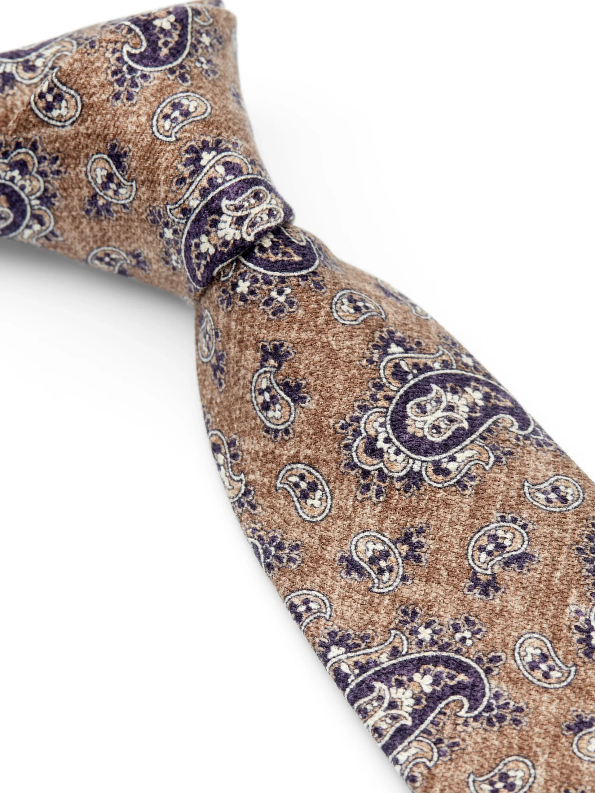 Favourbrook Beige Hoyland Silk Tie- Wedding Attire | Ties