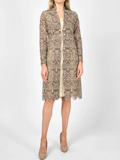Favourbrook Belgravia Coat Chestnut Dafydd Silk Organza-Women Mother Of The Bride | Jackets & Coats