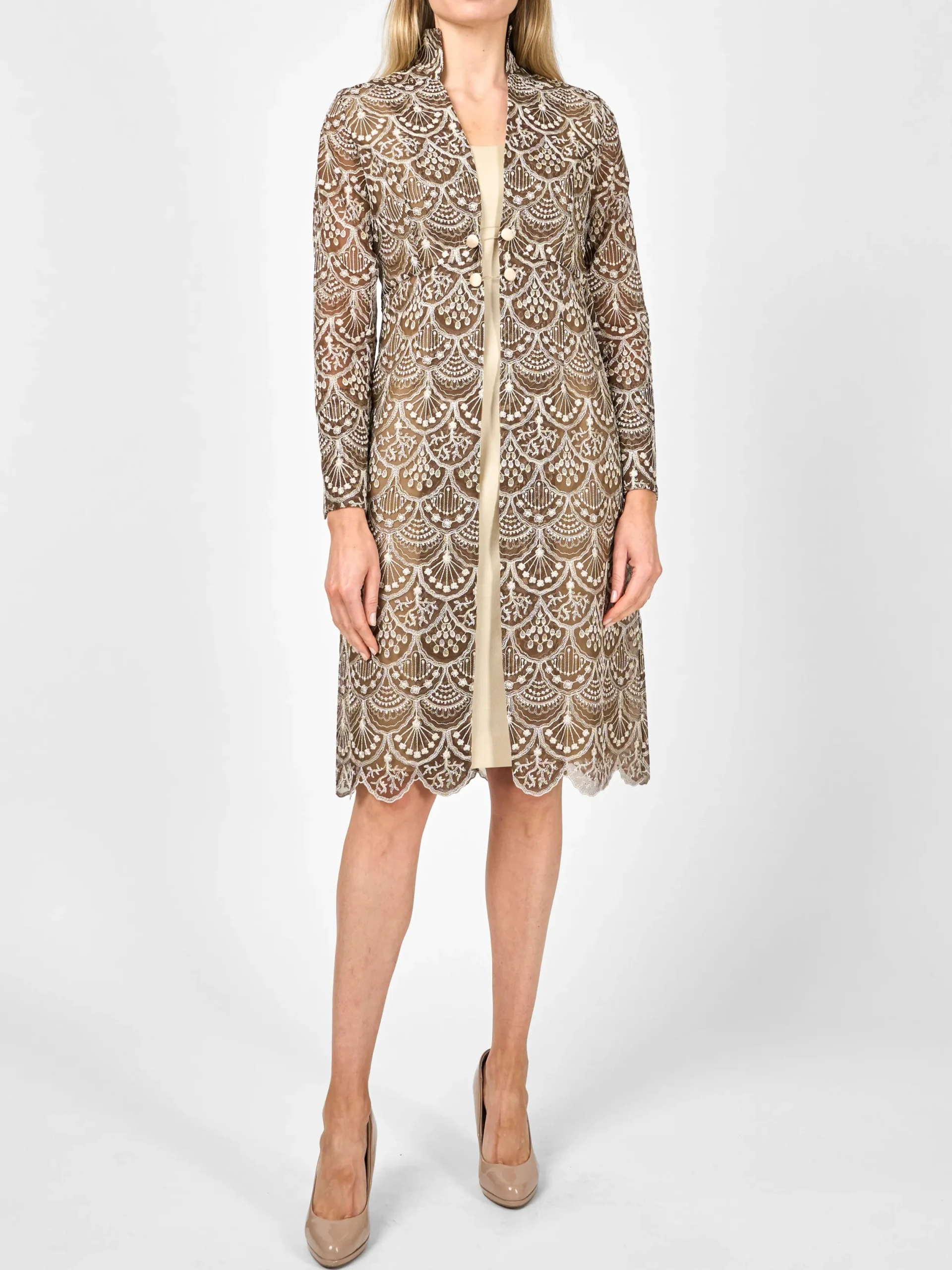 Favourbrook Belgravia Coat Chestnut Dafydd Silk Organza-Women Mother Of The Bride | Jackets & Coats
