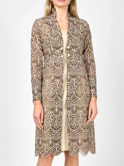 Favourbrook Belgravia Coat Chestnut Dafydd Silk Organza-Women Mother Of The Bride | Jackets & Coats