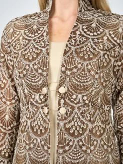 Favourbrook Belgravia Coat Chestnut Dafydd Silk Organza-Women Mother Of The Bride | Jackets & Coats
