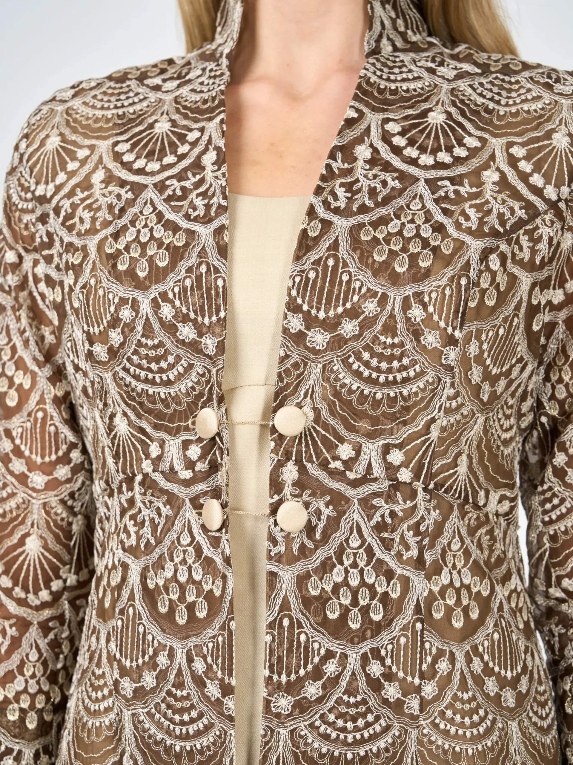 Favourbrook Belgravia Coat Chestnut Dafydd Silk Organza-Women Mother Of The Bride | Jackets & Coats
