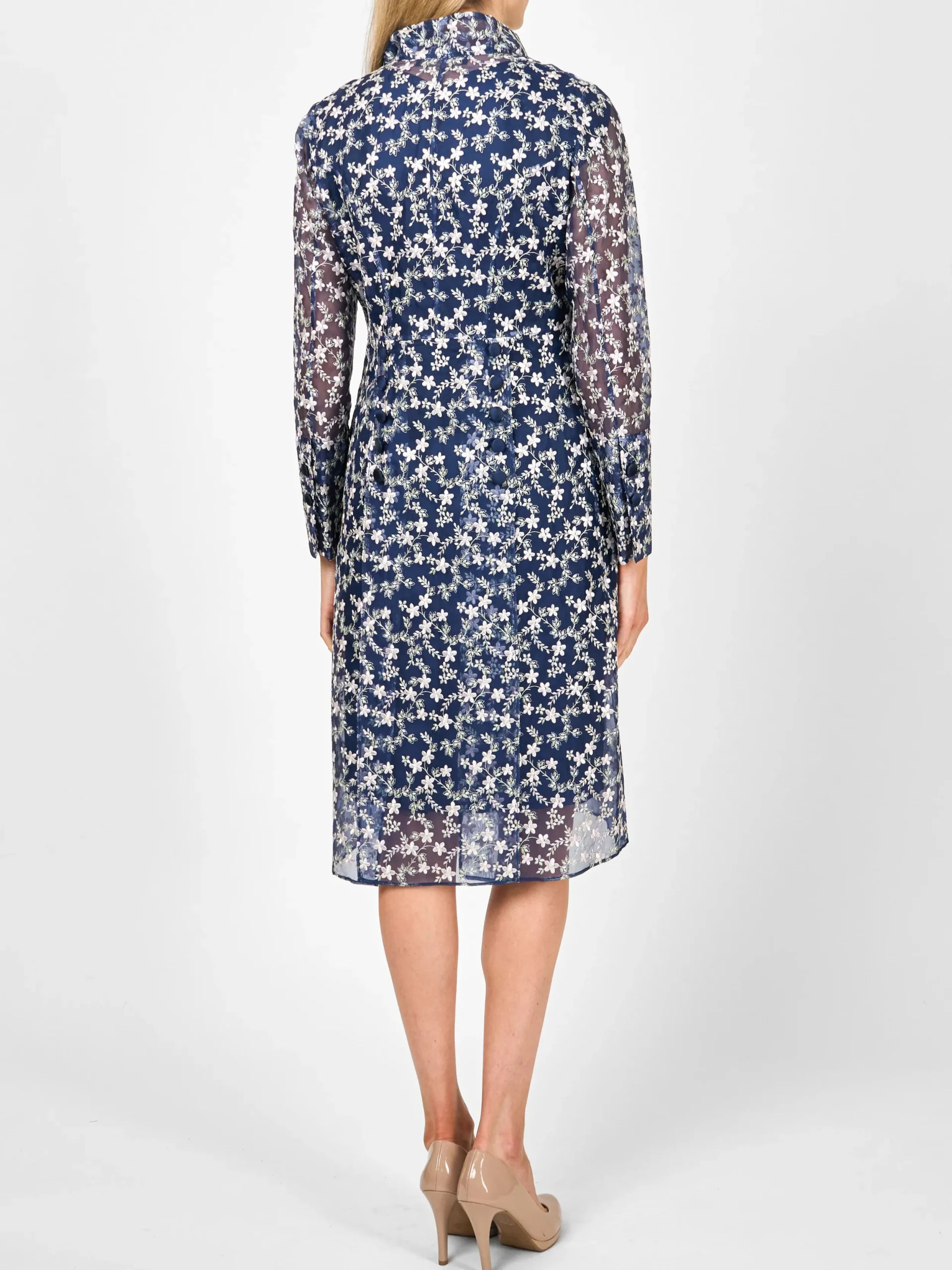 Favourbrook Belgravia Coat Navy Finborough Silk Organza-Women Mother Of The Bride | Jackets & Coats