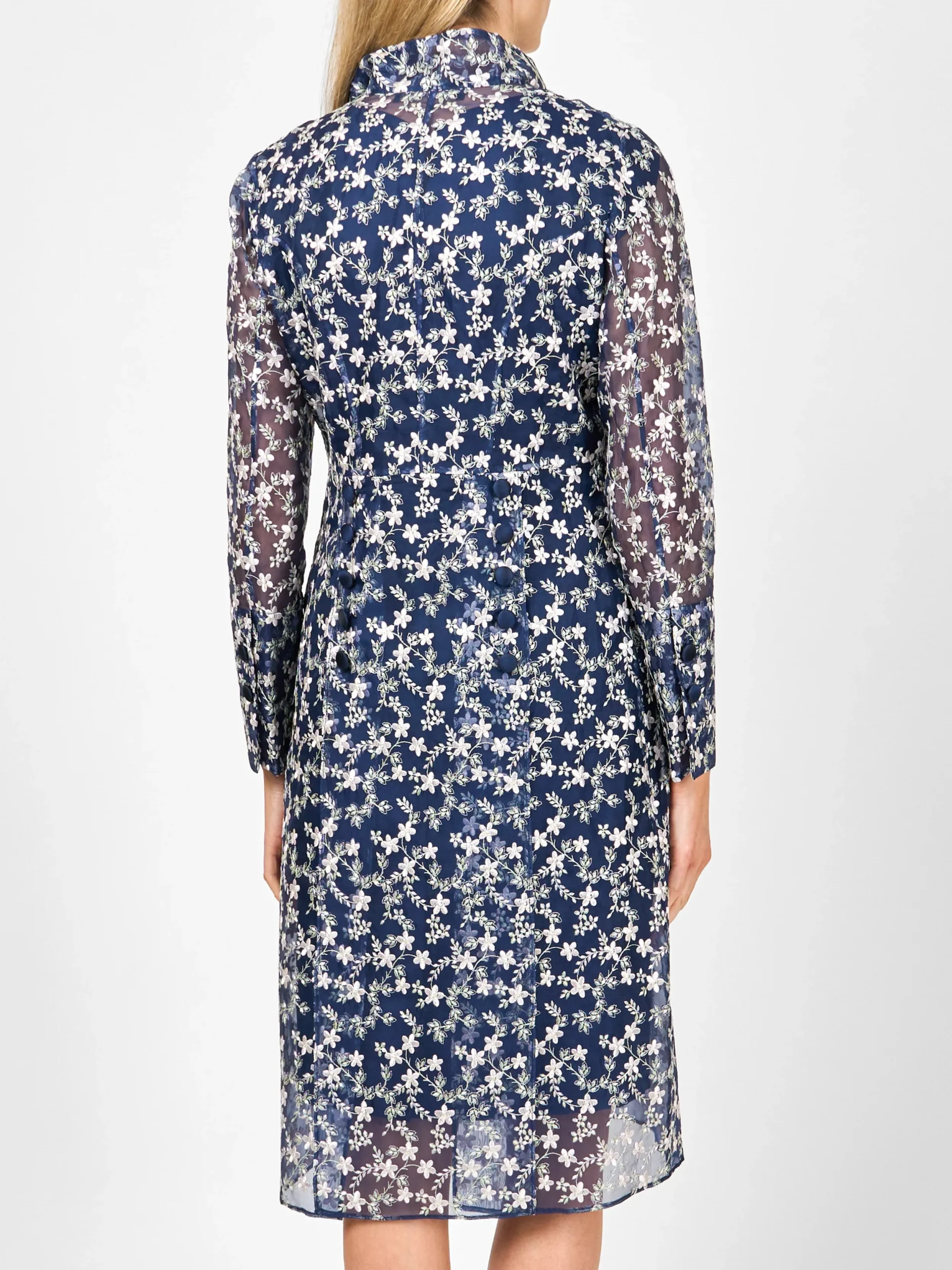 Favourbrook Belgravia Coat Navy Finborough Silk Organza-Women Mother Of The Bride | Jackets & Coats