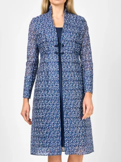 Favourbrook Belgravia Coat Navy Nene Silk Organza-Women Mother Of The Bride | Jackets & Coats