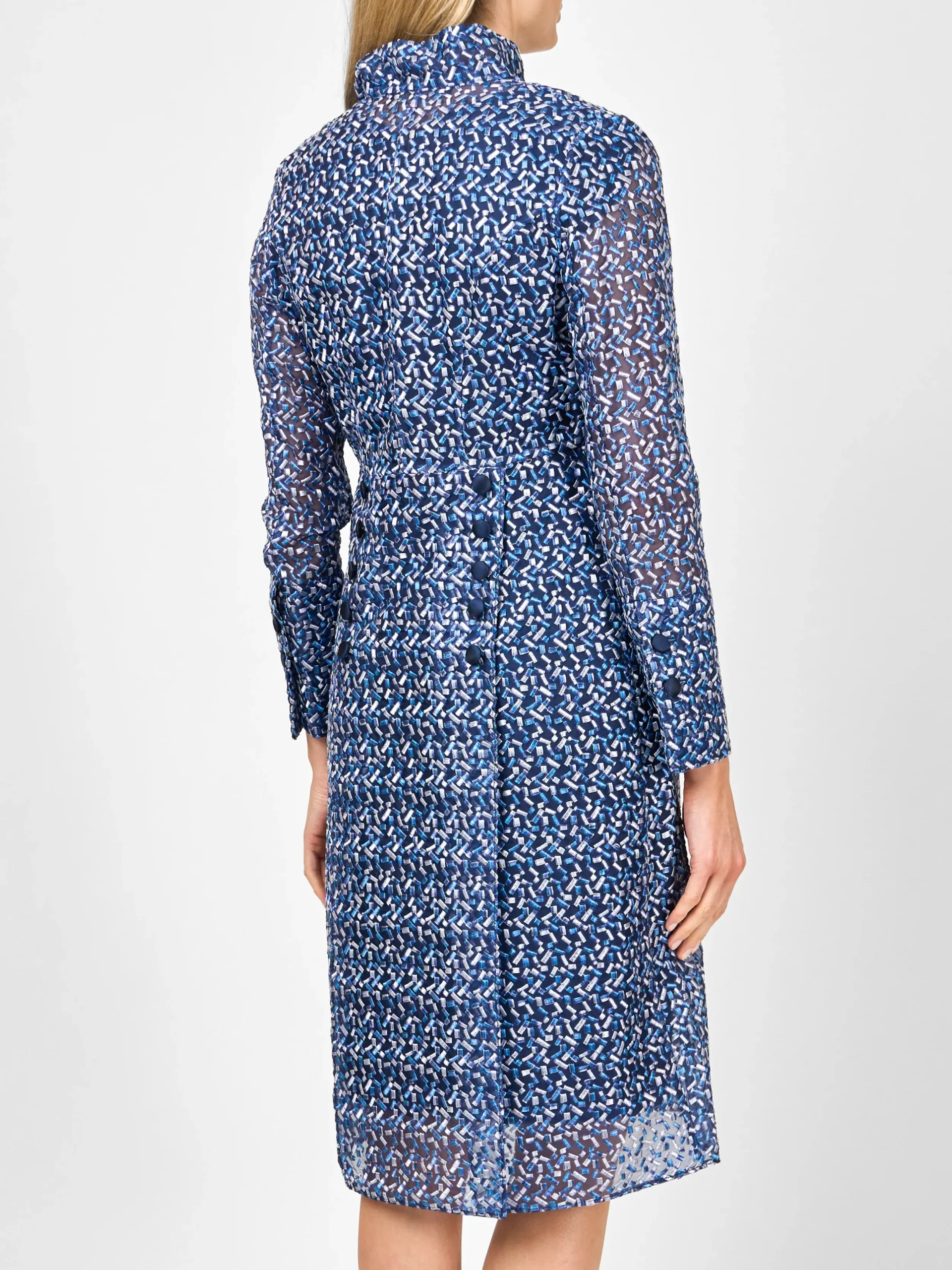 Favourbrook Belgravia Coat Navy Nene Silk Organza-Women Mother Of The Bride | Jackets & Coats
