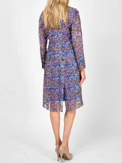 Favourbrook Belgravia Coat Sapphire Helsinki Silk Organza-Women Jackets & Coats