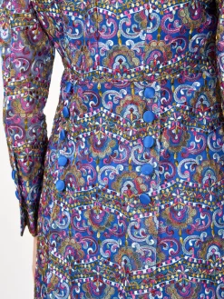 Favourbrook Belgravia Coat Sapphire Helsinki Silk Organza-Women Jackets & Coats