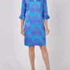 Favourbrook Bella Dress Cobalt Azure Parmee Silk Satin-Women Dresses