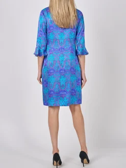 Favourbrook Bella Dress Cobalt Azure Parmee Silk Satin-Women Dresses