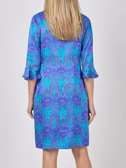 Favourbrook Bella Dress Cobalt Azure Parmee Silk Satin-Women Dresses