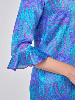 Favourbrook Bella Dress Cobalt Azure Parmee Silk Satin-Women Dresses
