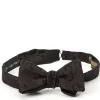 Favourbrook Black Albert Silk Bow Tie- Bow Ties