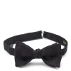 Favourbrook Black Deco Jacquard Silk Bow Tie- Bow Ties