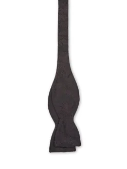 Favourbrook Black Deco Jacquard Silk Bow Tie- Bow Ties