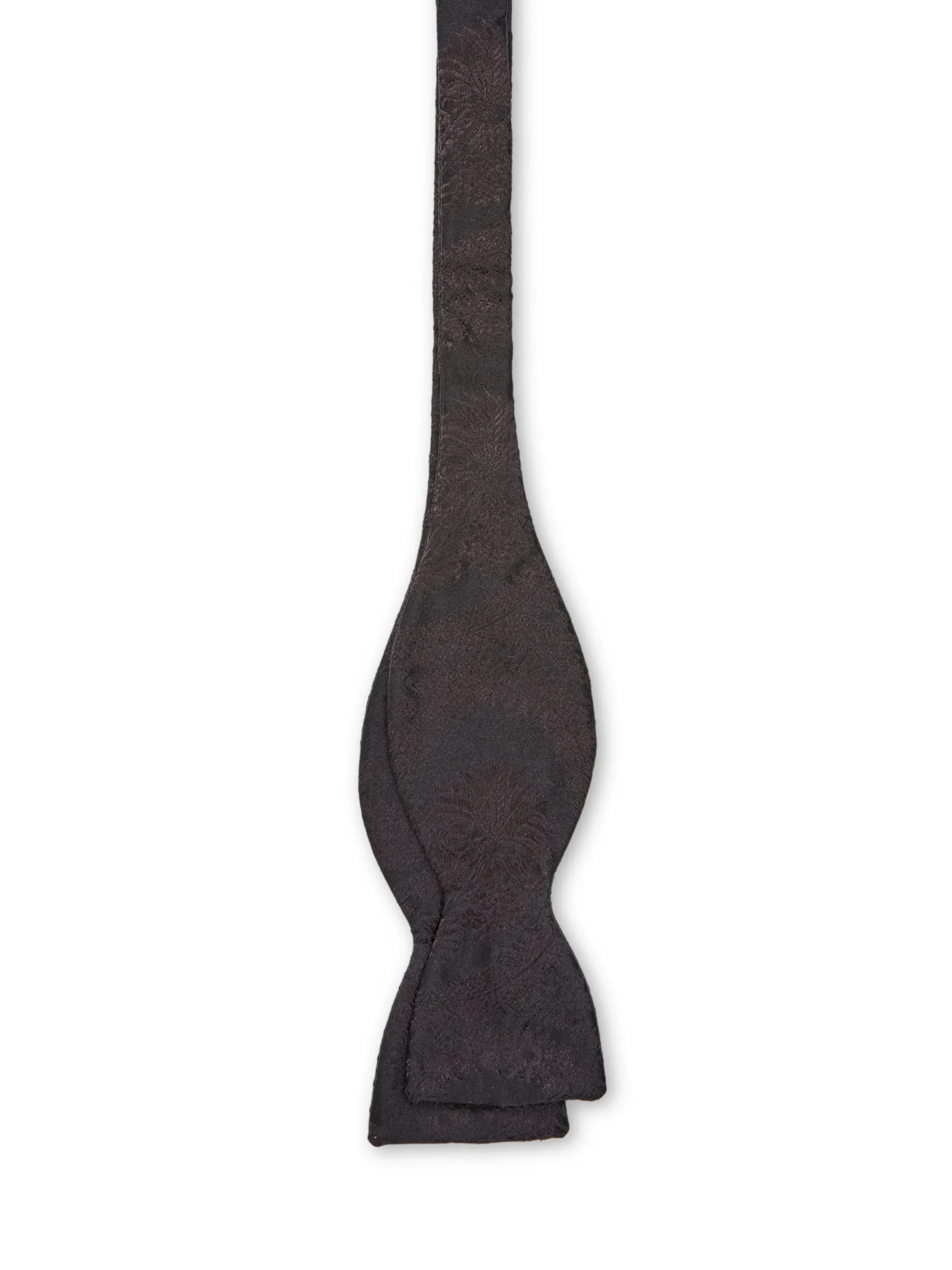 Favourbrook Black Deco Jacquard Silk Bow Tie- Bow Ties