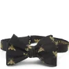 Favourbrook Black Gold Bees Silk Large Party Bow Tie- Bow Ties