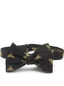 Favourbrook Black Gold Bees Silk Large Party Bow Tie- Bow Ties
