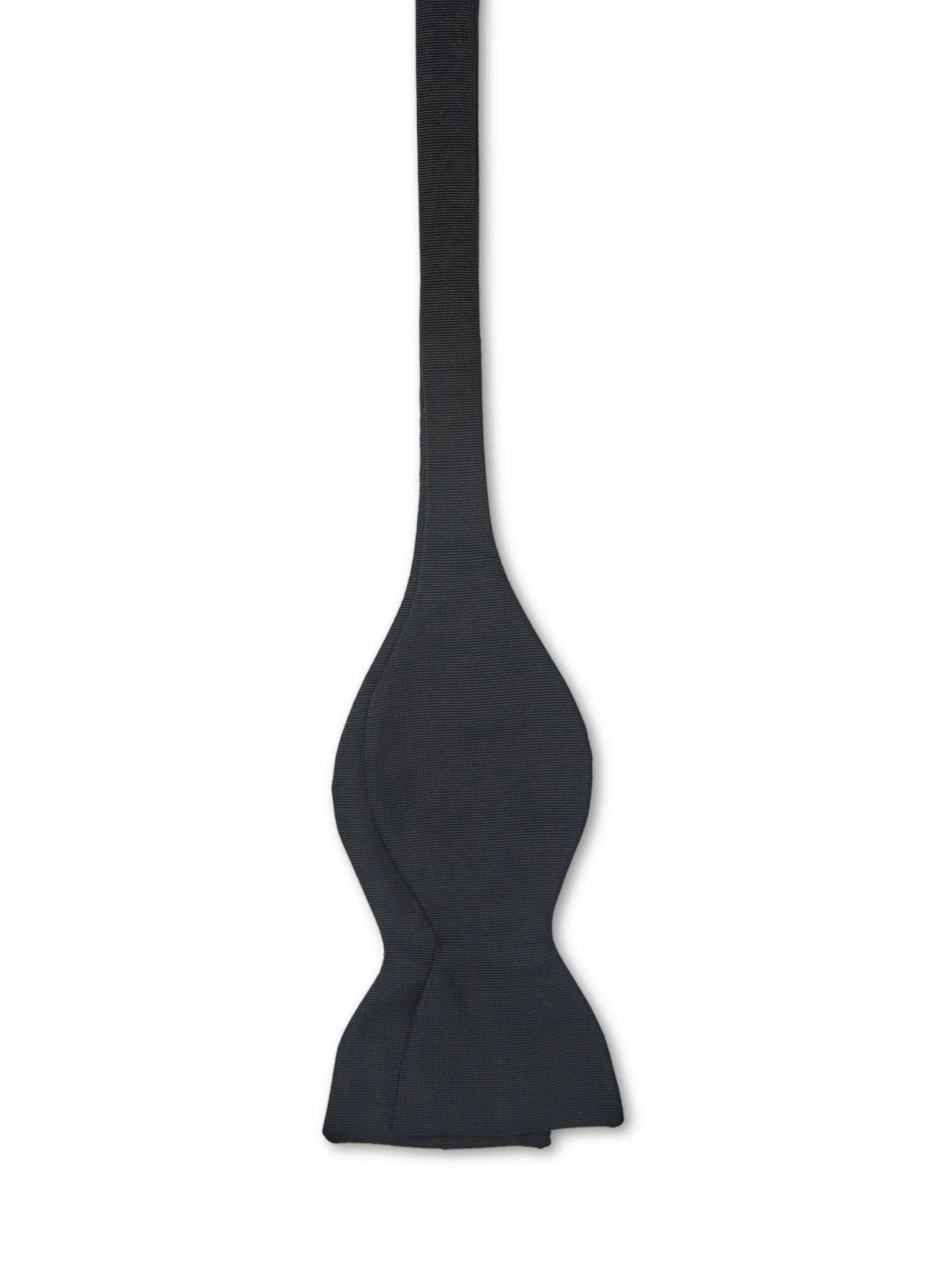 Favourbrook Black Grosgrain Silk Large Party Bow Tie- Bow Ties