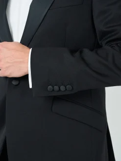 Favourbrook Black Hampton Tommy Dinner Jacket- Occasionwear | Dinner Jackets