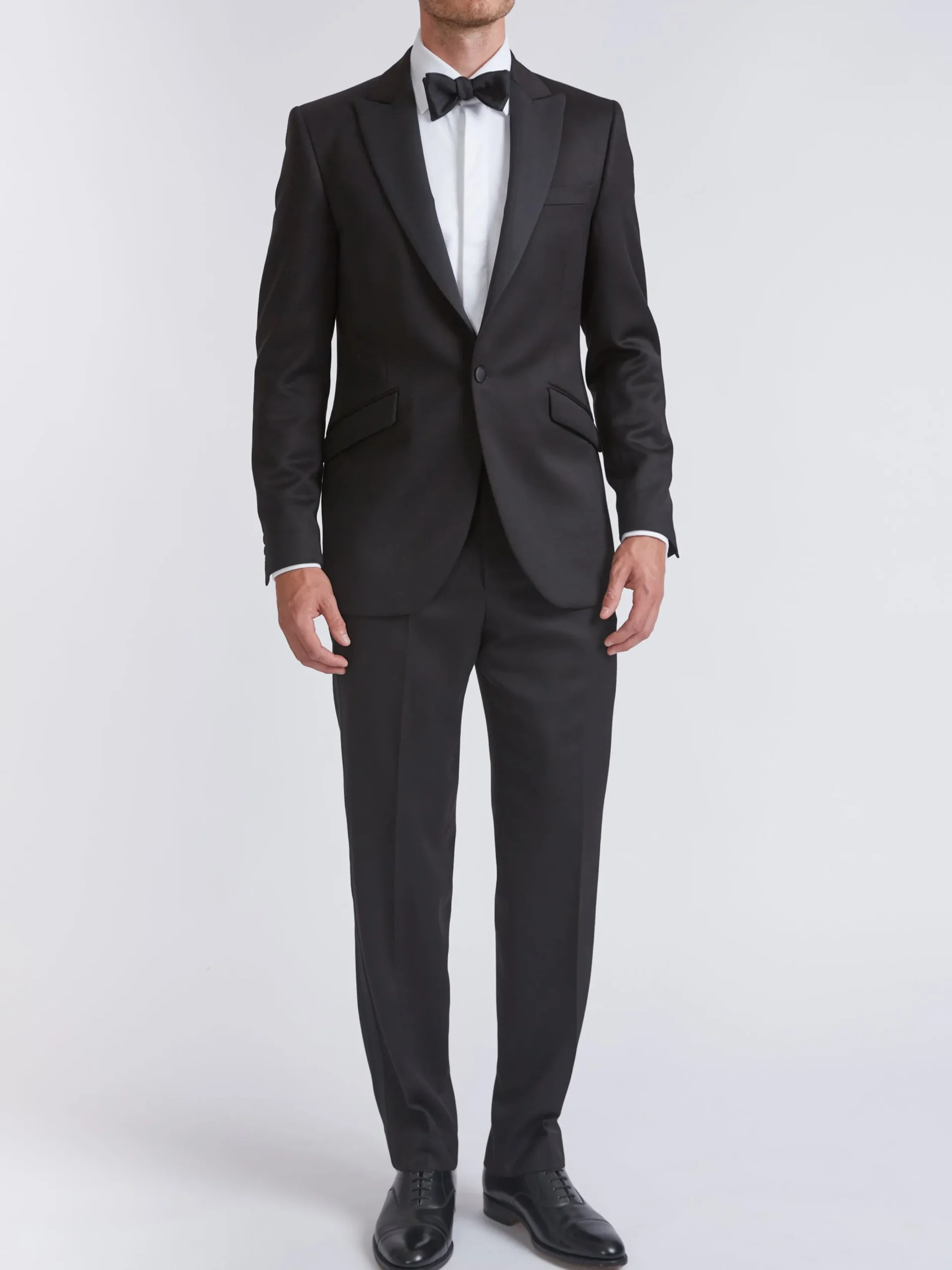 Favourbrook Black Hampton Wool Dinner Jacket- Eveningwear | Groomswear