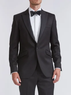Favourbrook Black Hampton Wool Dinner Jacket- Eveningwear | Groomswear