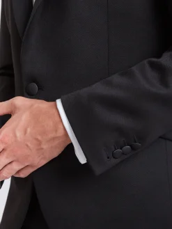 Favourbrook Black Hampton Wool Dinner Jacket- Eveningwear | Groomswear