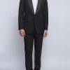 Favourbrook Black Hampton Wool Shawl Lapel Dinner Jacket- Occasionwear | Dinner Jackets