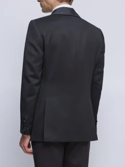 Favourbrook Black Hampton Wool Shawl Lapel Dinner Jacket- Occasionwear | Dinner Jackets