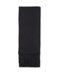 Favourbrook Black Mesh Silk Scarf- Scarves & Cravats
