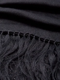 Favourbrook Black Mesh Silk Scarf- Scarves & Cravats