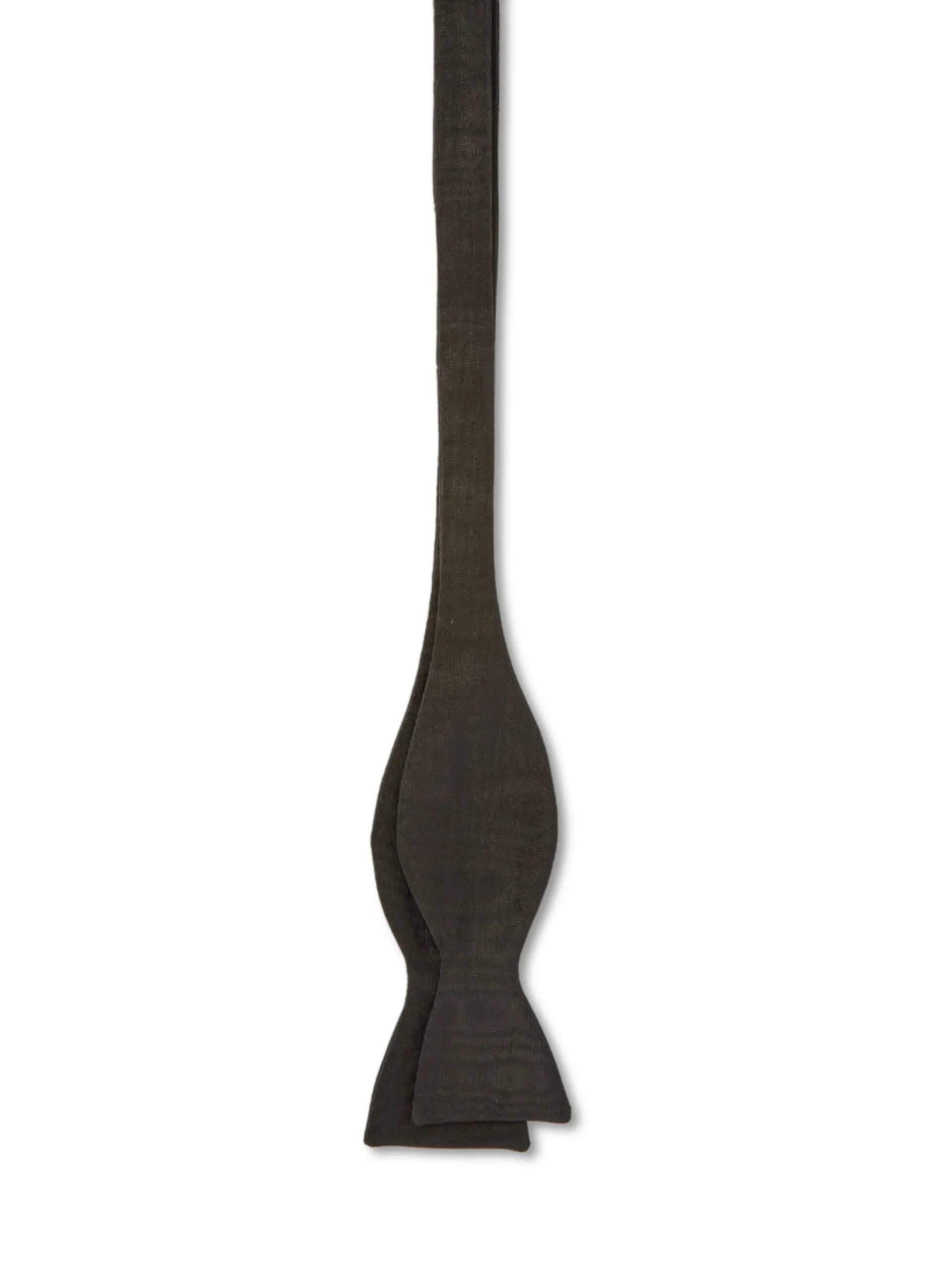 Favourbrook Black Moire Silk Bow Tie- Bow Ties