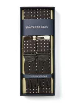 Favourbrook Black Pickwick Silk Braces- Braces