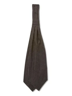 Favourbrook Black Pickwick Silk Cravat- Scarves & Cravats