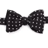 Favourbrook Black Pickwick Silk Large Party Bow Tie- Bow Ties