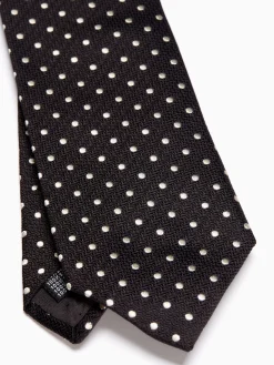 Favourbrook Black Pickwick Silk Tie- Groomswear | Ties