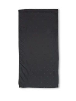 Favourbrook Black Spot Silk Scarf- Scarves & Cravats