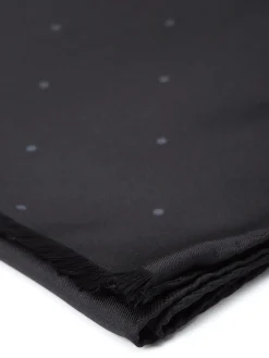 Favourbrook Black Spot Silk Scarf- Scarves & Cravats