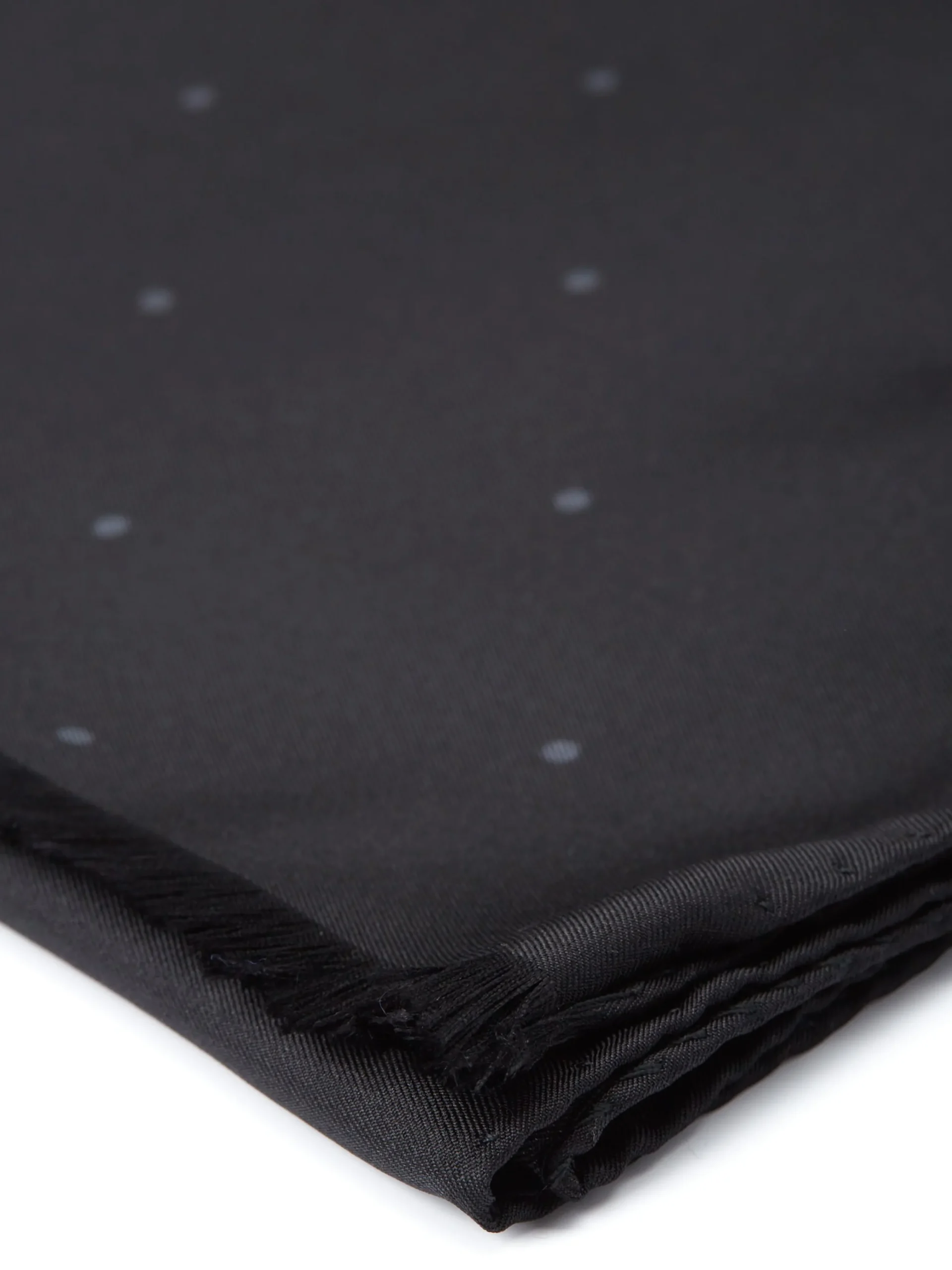 Favourbrook Black Spot Silk Scarf- Scarves & Cravats