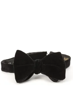 Favourbrook Black Velvet Large Party Bow Tie- Bow Ties