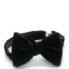 Favourbrook Black Velvet with Black Bees Contrast Large Party Bow Tie- Bow Ties