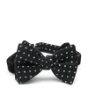 Favourbrook Black Velvet with Black Pickwick Contrast Large Party Bow Tie- Bow Ties