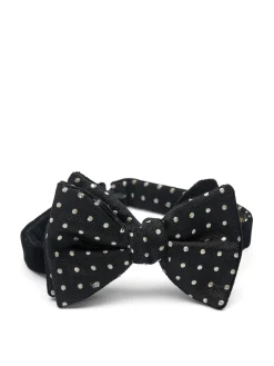 Favourbrook Black Velvet with Black Pickwick Contrast Large Party Bow Tie- Bow Ties